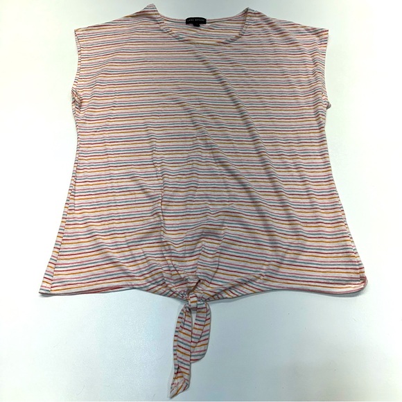 Lane Bryant Tops - Lane Bryant Women’s Striped Sleeveless Tie Knot Front Top Size 18/20